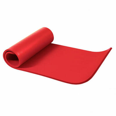 Yogamat deluxe - 190 x 60 x 1.5 cm - rood