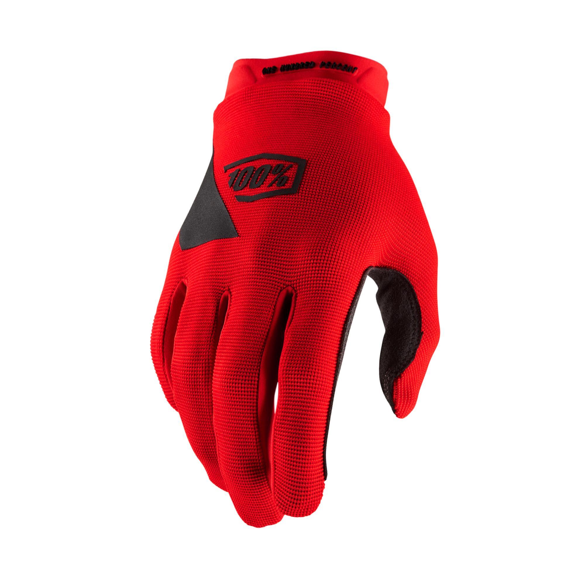 100% RIDECAMP Youth Gloves Red -  Bike MTB Cycling
