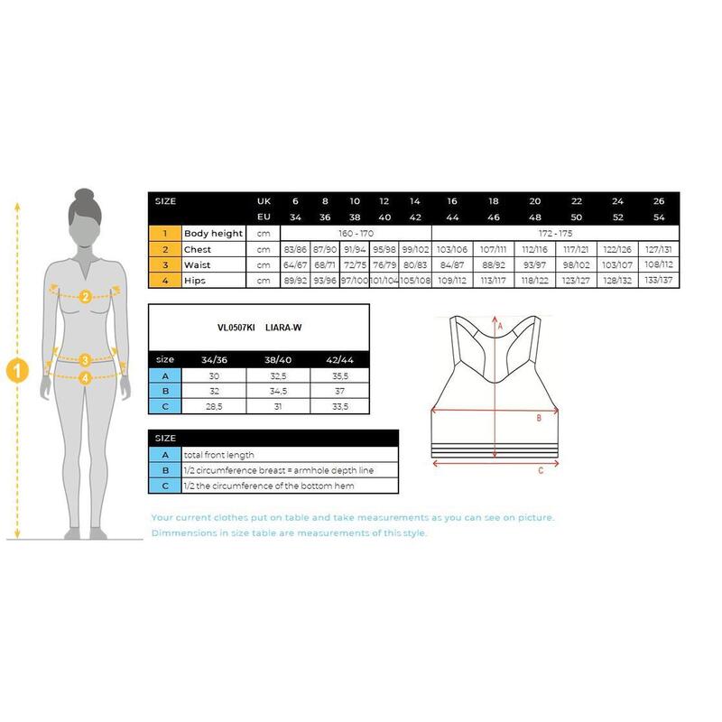 Damski bezszwowy crop top Kilpi LIARA-W