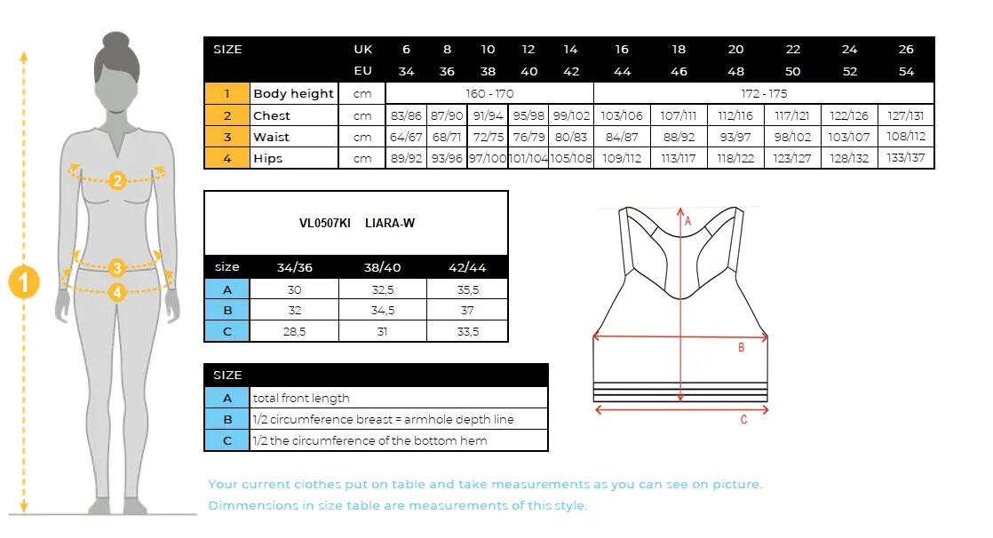 Kilpi Liara-W sportovní crop top pro ženy bez švů červený 4/4