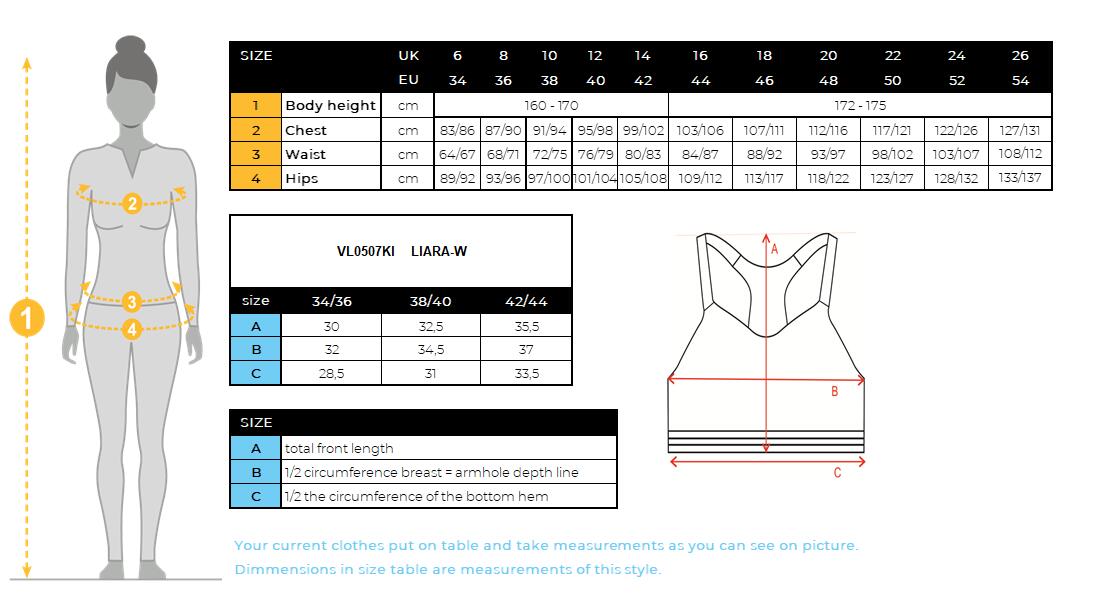 Top de sport femme Kilpi Liara-W, noir 3/3