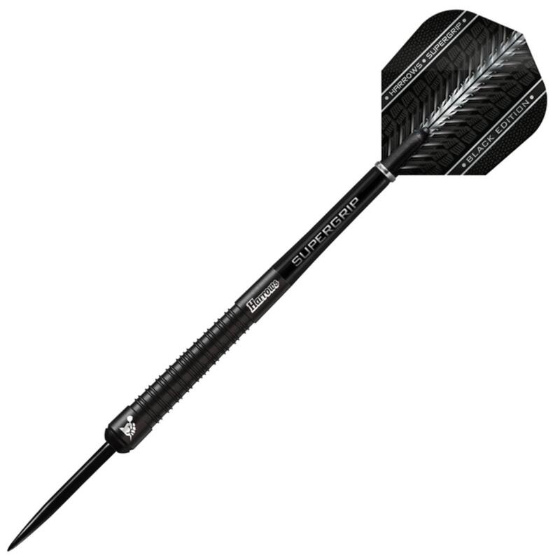 Set darts steel Harrows Supergrip Black Edition , 90% wolfram