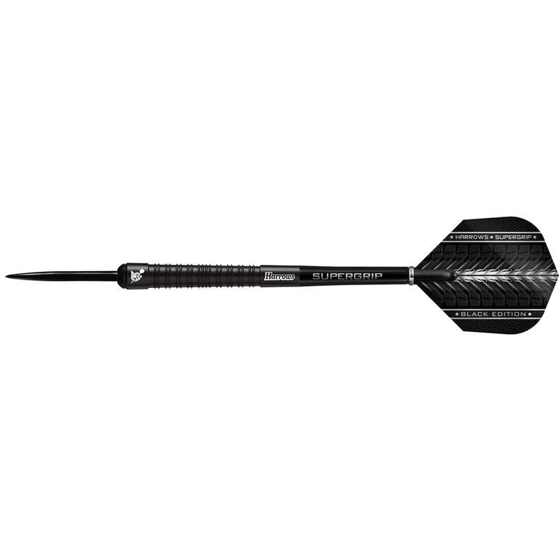 Set darts steel Harrows Supergrip Black Edition , 90% wolfram