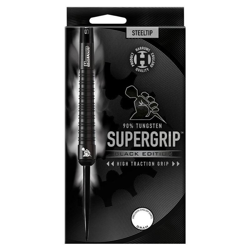 Set darts steel Harrows Supergrip Black Edition , 90% wolfram