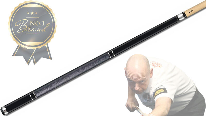 Universal U2 Pool Billard Queue Profi LD Poolcue schwarz 3/4