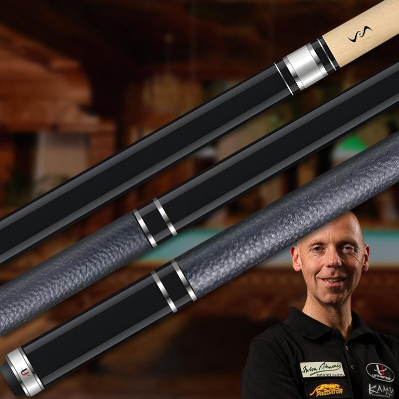 Universal U2 Pool Billard Queue Profi LD Poolcue schwarz 2/4