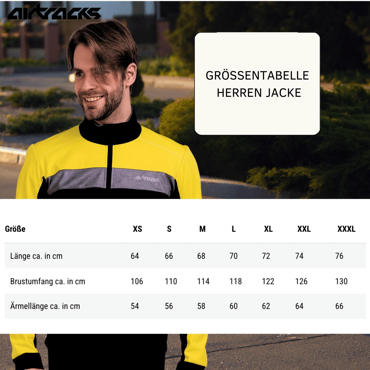 Herren Funktions Fahrradjacke - Laufjacke Hellblau 3/4