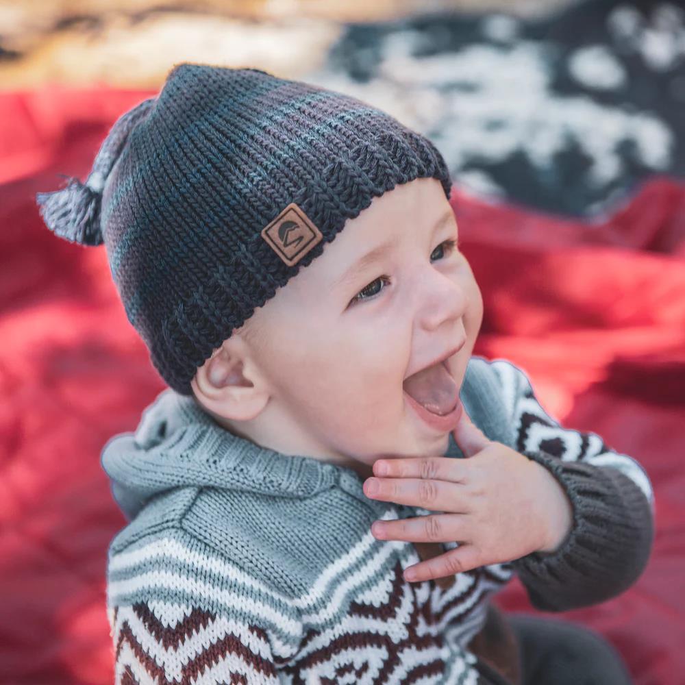 Infant Frosty Stripe Beanie 2/2