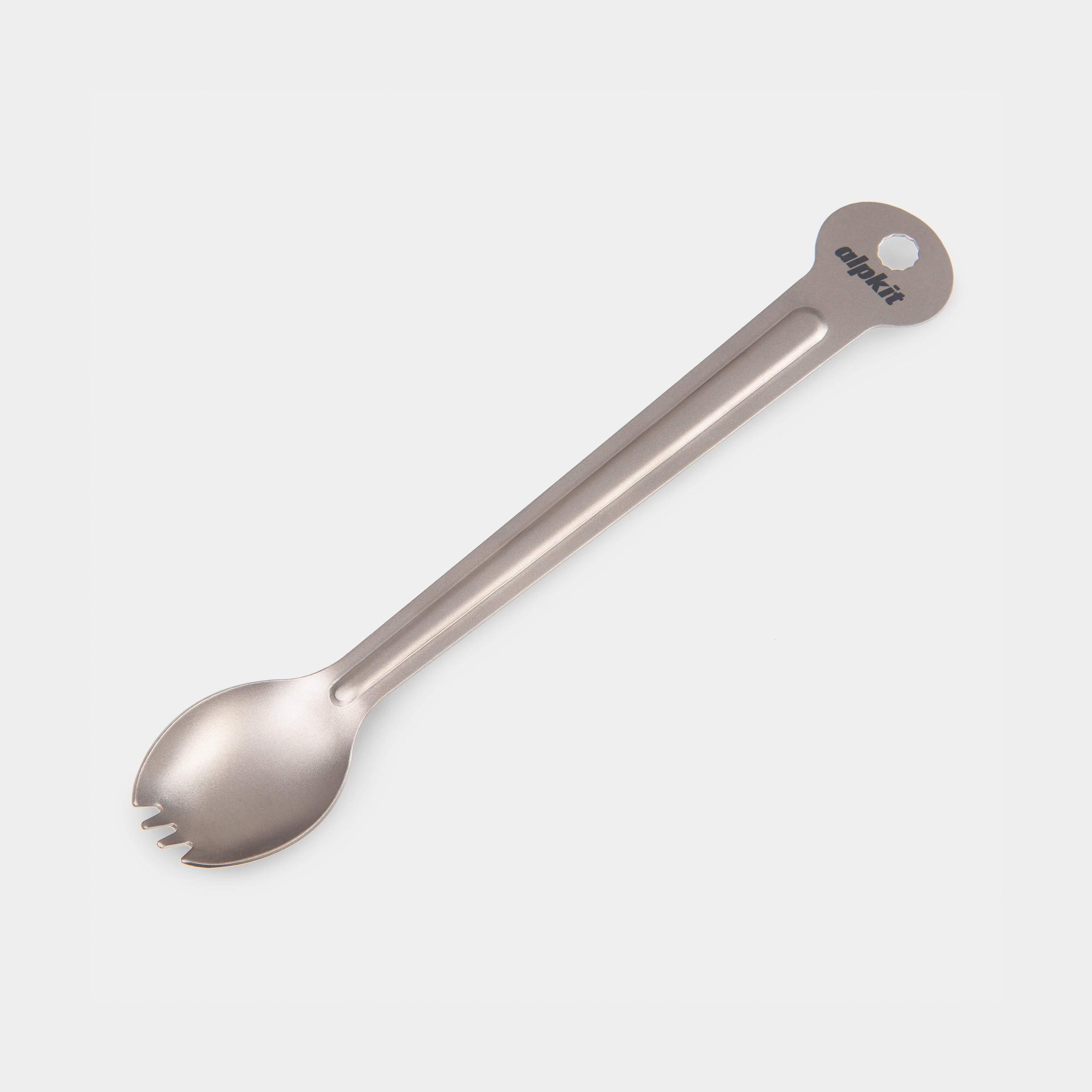 ALPKIT Lhfoon Long Handled Titanium Forked spoon