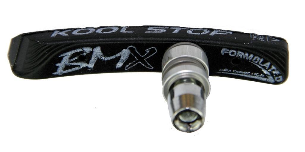 BMX Threaded Bicycle Brake Pads Black 2/4