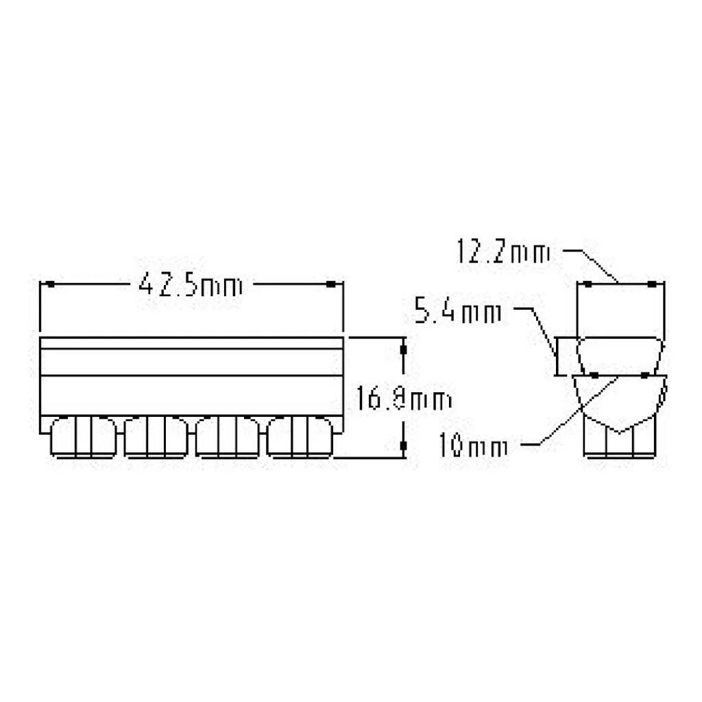 Weinmann 4 Dot Retro Bicycle Brake Pad Inserts Black 3/5