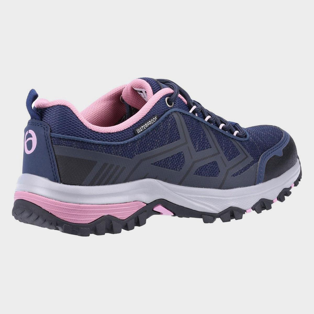Scarpe Da Passeggio Donna Cotswold Wychwood Low WP Blu Navy Rosa 2/5