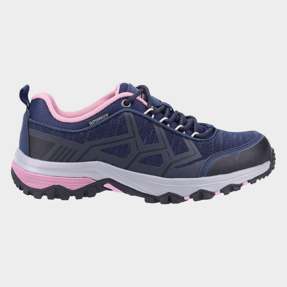 Scarpe Da Passeggio Donna Cotswold Wychwood Low WP Blu Navy Rosa 3/5