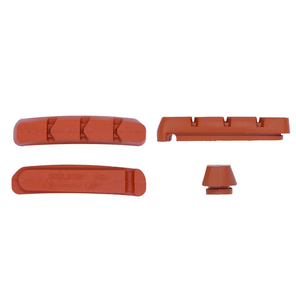 KOOL-STOP Shimano Deore LX Bicycle Brake Pad Inserts Salmon