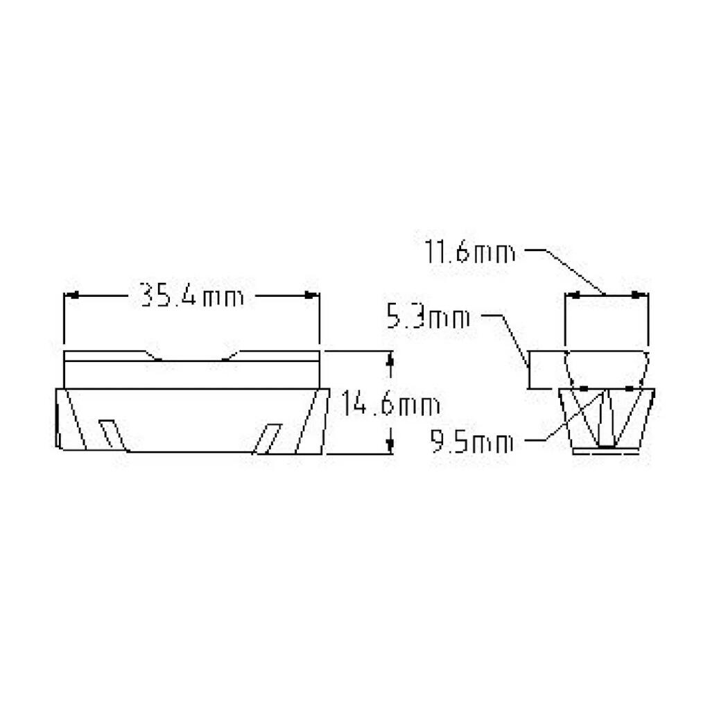 Weinmann X Retro Bicycle Brake Pad Inserts Black 2/4