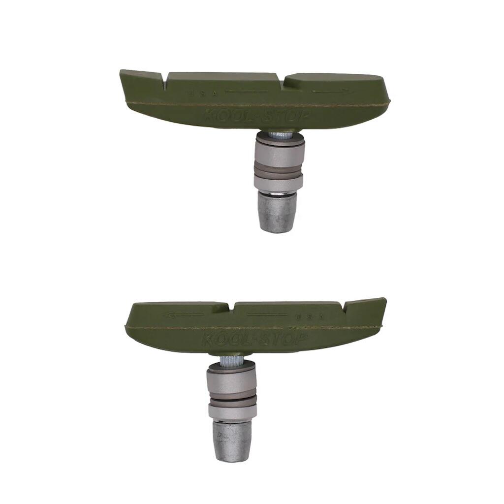 KOOL-STOP Supra 2 Threaded Bicycle Brake Pads Ceramic Green