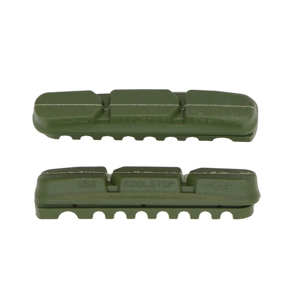 KOOL-STOP Dura 2 Bicycle Brake Pad Inserts Ceramic Green