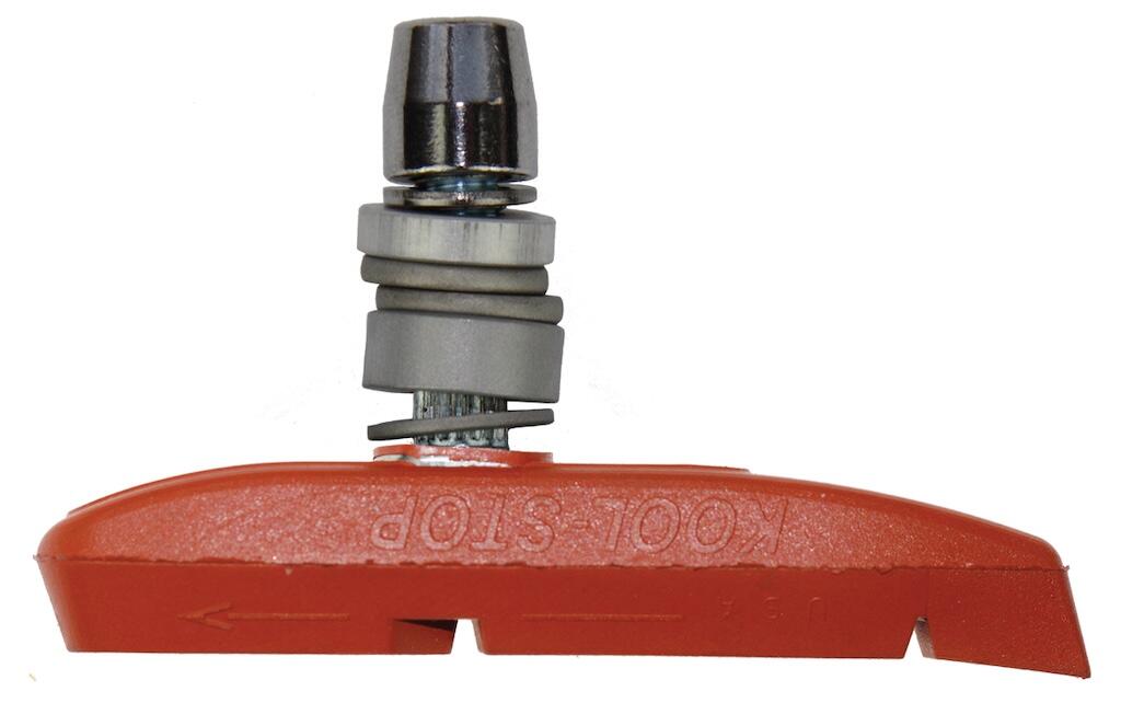 Supra 2 Threaded Bicycle Brake Pads Salmon 2/4