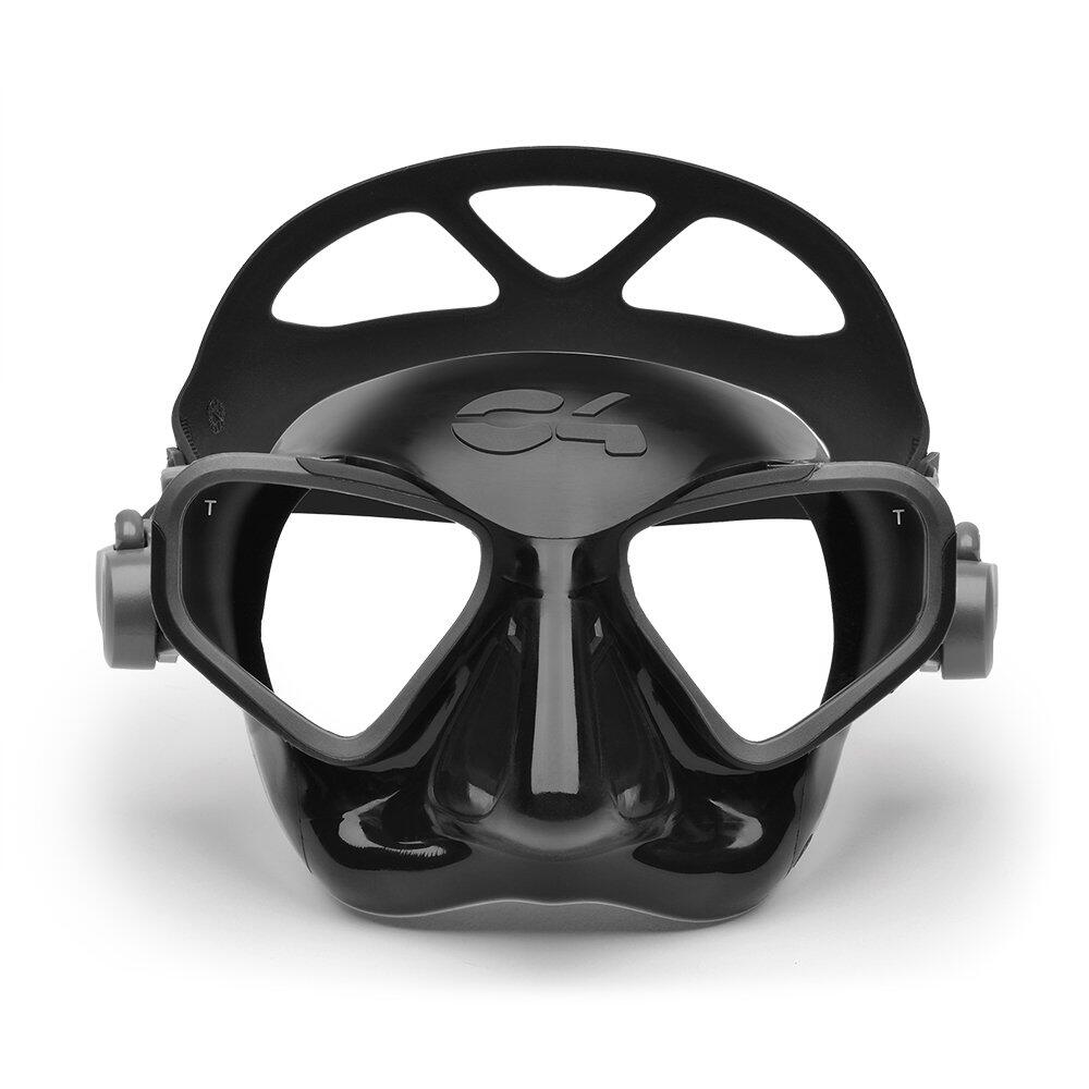 C4 CARBON Maschera da Apnea Falcon volume ridotto nera
