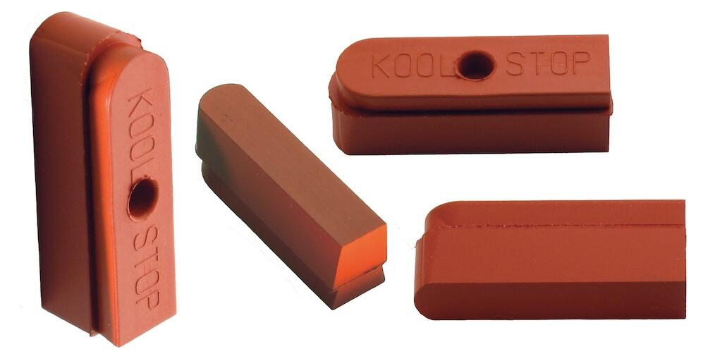 The Modolo Bicycle Brake Pad Inserts Salmon 3/6
