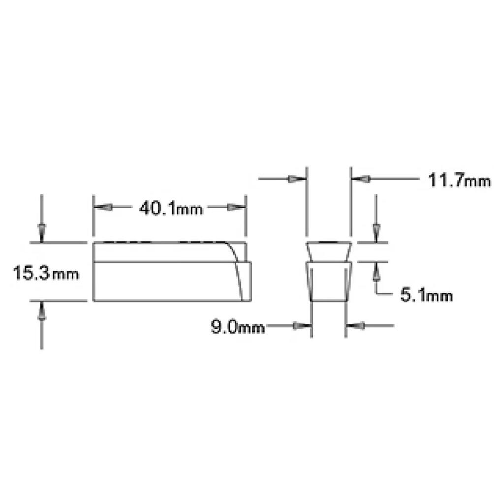 The Modolo Bicycle Brake Pad Inserts Salmon 4/6