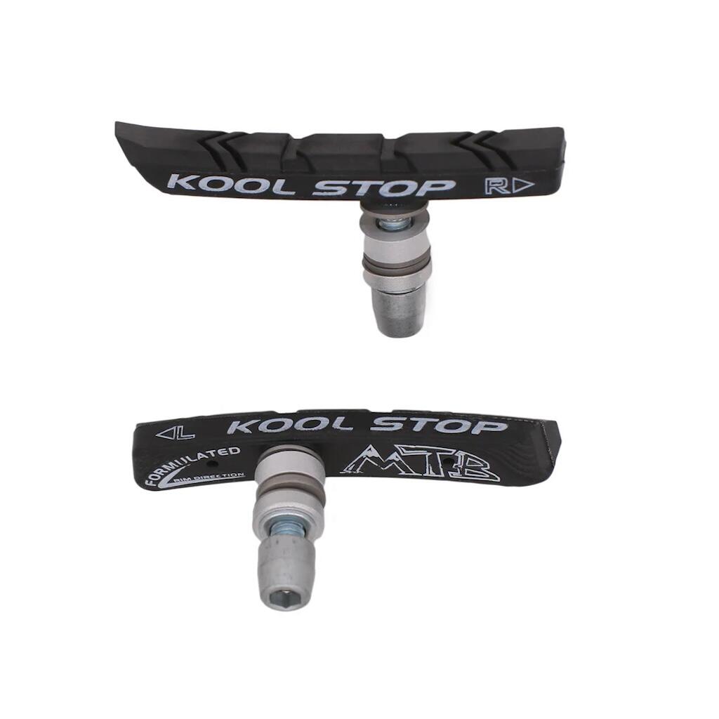 KOOL-STOP MTB Threaded Bicycle Brake Pads Black