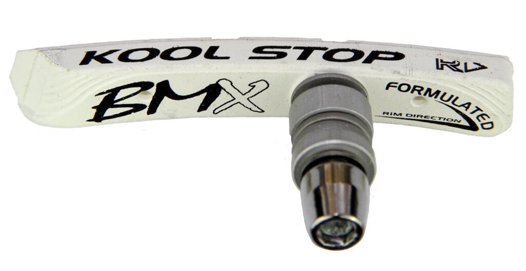 BMX Threaded Bicycle Brake Pads White 2/4