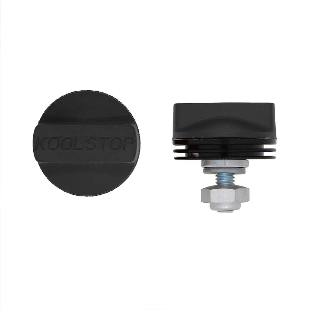 International Cooling Fins Bicycle Brake Pads Black Compound Black Metal 2/6