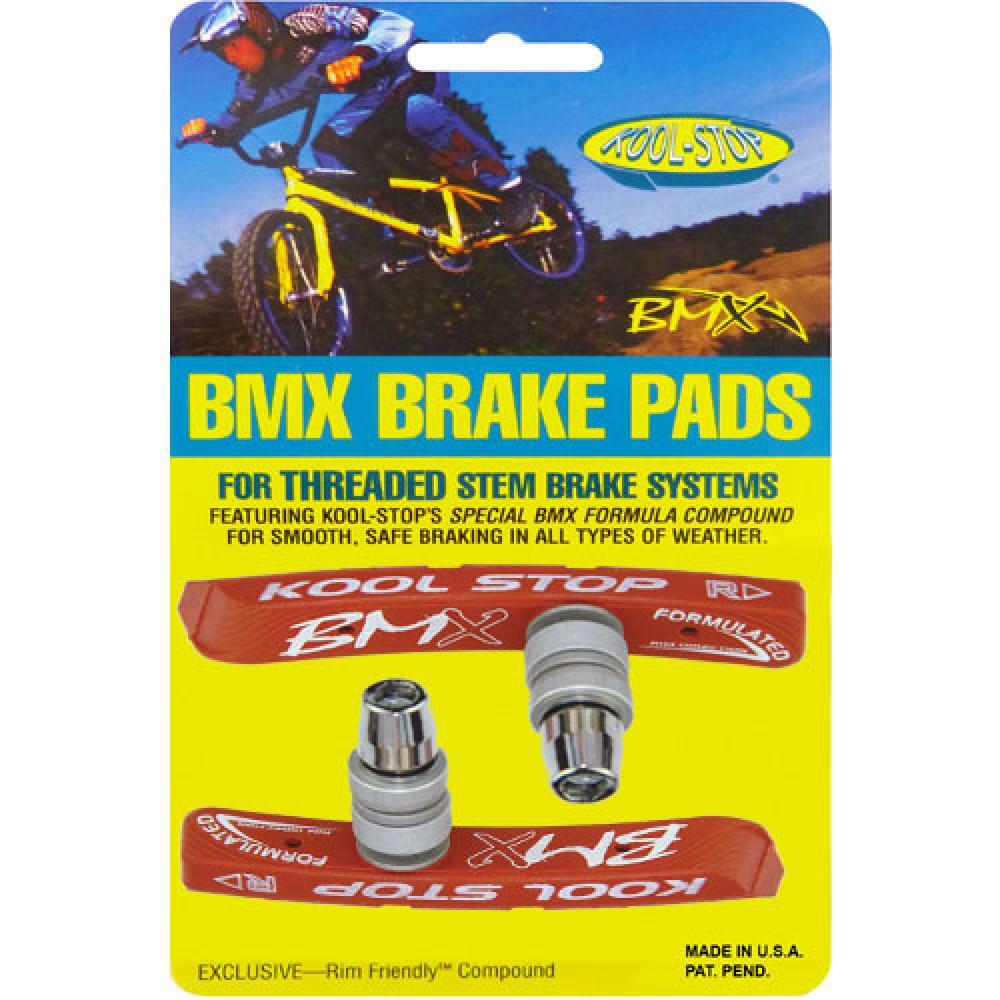 KOOL-STOP BMX Threaded Bicycle Brake Pads Salmon