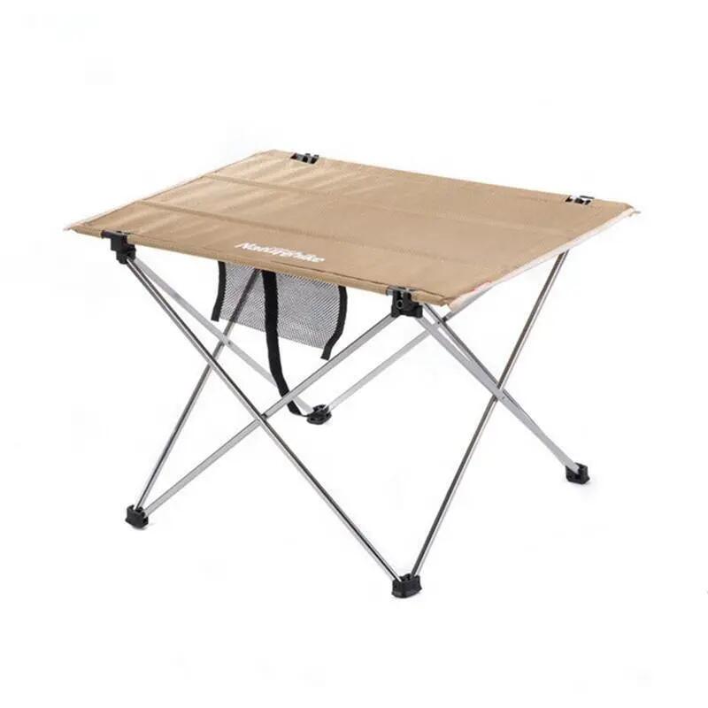 NATUREHIKE Mesa Plegable Portatil NATUREHIKE Ultra Liviana Khaki de Tela  y Aluminio