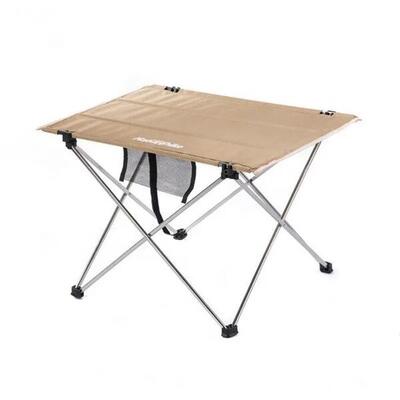 Mesa Plegable Portatil NATUREHIKE Ultra Liviana Khaki de Tela y Aluminio
