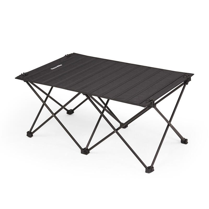NATUREHIKE Mesa Enrollable de Tela NATUREHIKE Oxford plegable y Aluminio Negra