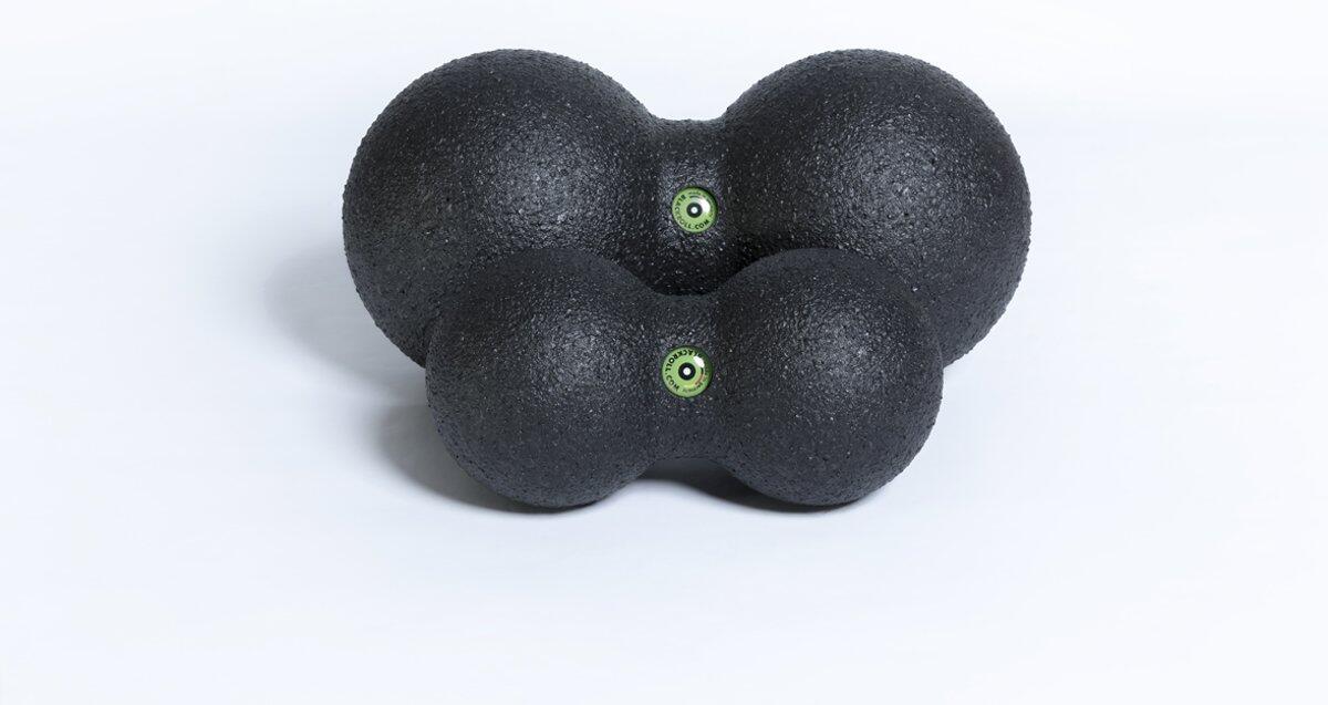 Massagebal - Duoball - 12 cm - zwart 3/7
