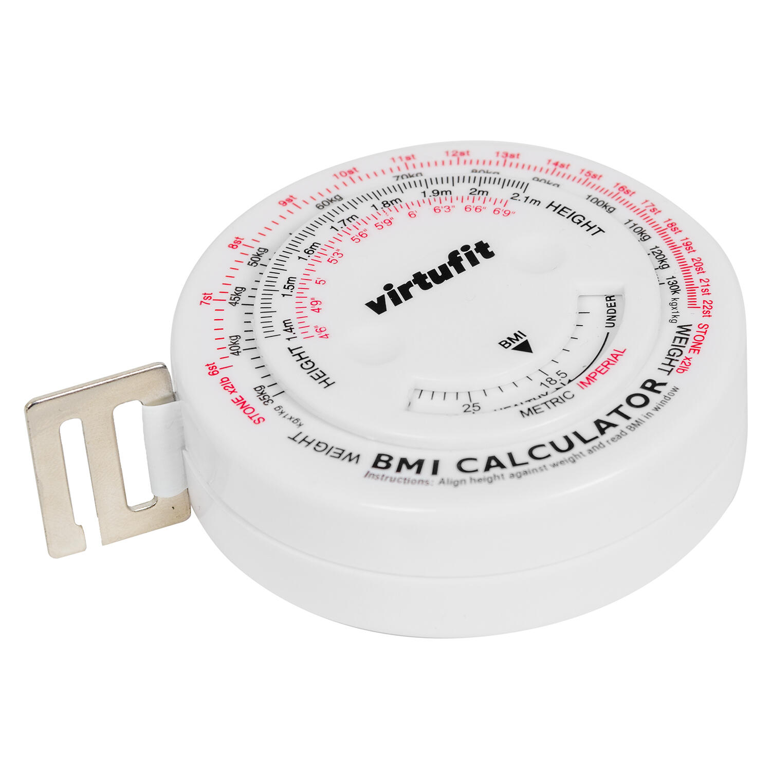 Umfangsmesser - Maßband mit BMI-Rechner - 150 cm 1/2