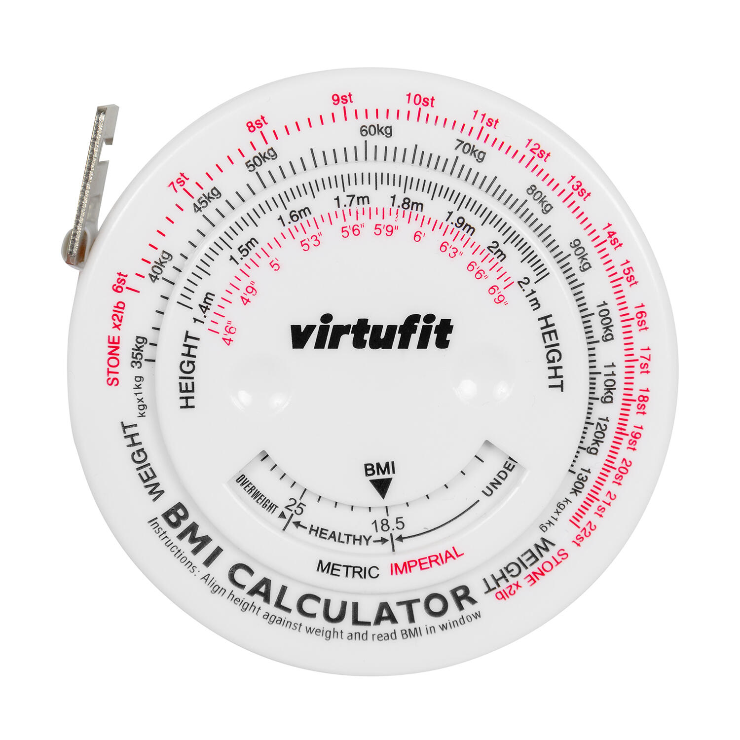 Omtrekmeter meetlint met BMI Calculator - 150 cm 2/2
