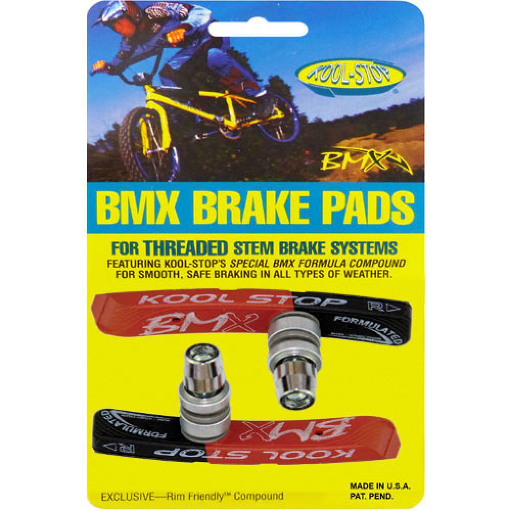 BMX Threaded Bicycle Brake Pads Dual Compound 1/4