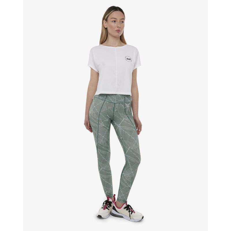 Legging de fitness synthétique vert sauge pour femme