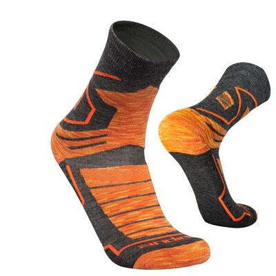 Alpaka Merino Wandersocken VECTOR Gepolsterte Trekking Thermosocken Unisex.