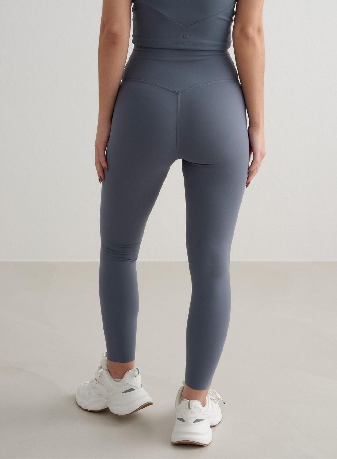 Mujer Leggings Petite Transpirable A Prueba de Sentadillas Azul Pizarra 2/5