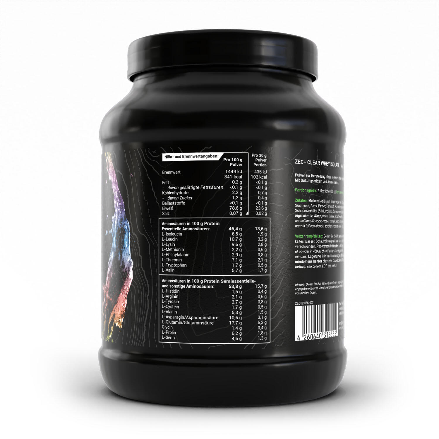 Zec+ Clear Whey Isolate (900g) Sour Gummy Bears - Protéines - Protéines claires 2/3