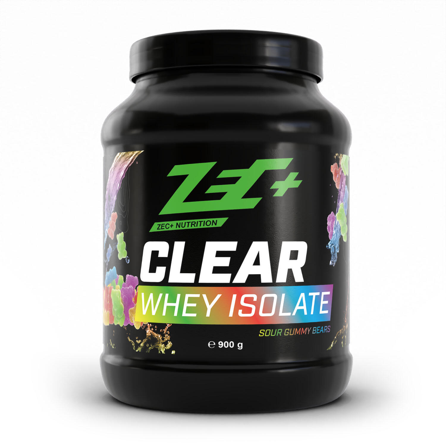 ZEC+ NUTRITION Zec+ Clear Whey Isolat Protein/ Eiweiß Saure Gummibärchen 900g