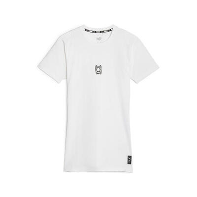 Hoops team basketbal t-shirt voor heren puma white