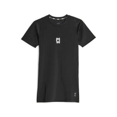 Hoops team basketbal t-shirt voor heren puma black
