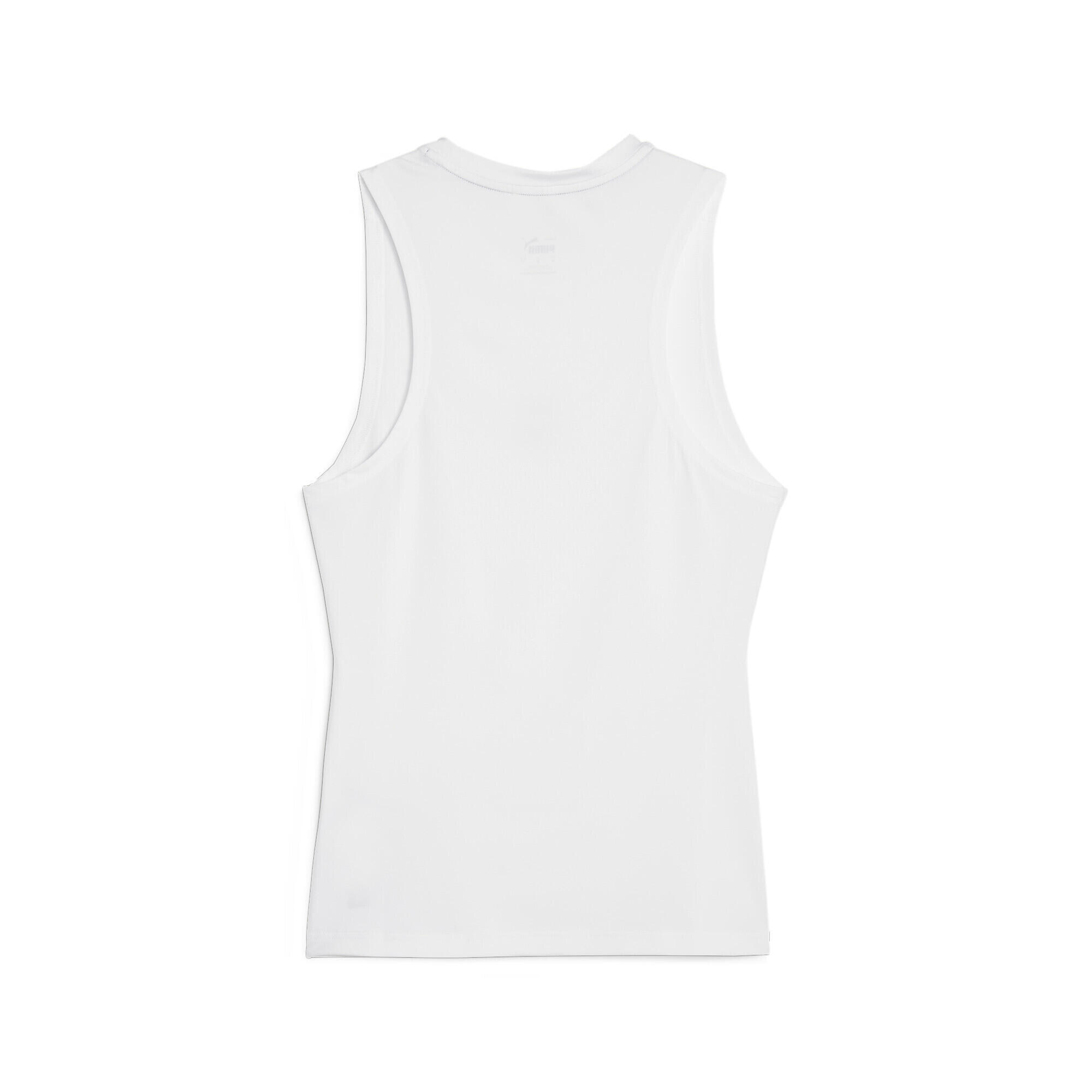 Hoops Team ärmelloses Basketball-Oberteil Herren PUMA White 5/7