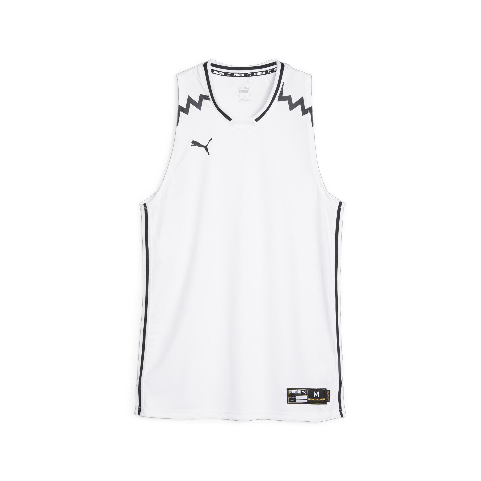 PUMA Pánské běžecké t-shirt Hoops Team Basketballtrikot PUMA White