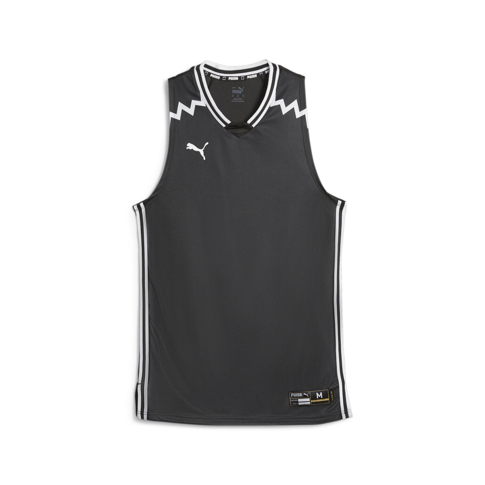 PUMA Hoops Team basketbalshirt voor heren PUMA Black