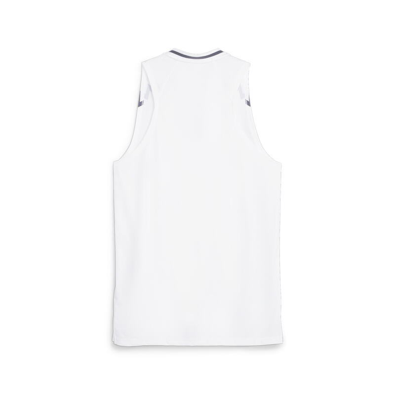 Tricou Alergare Bărbați Hoops Team Basketballtrikot Herren Puma PUMA White