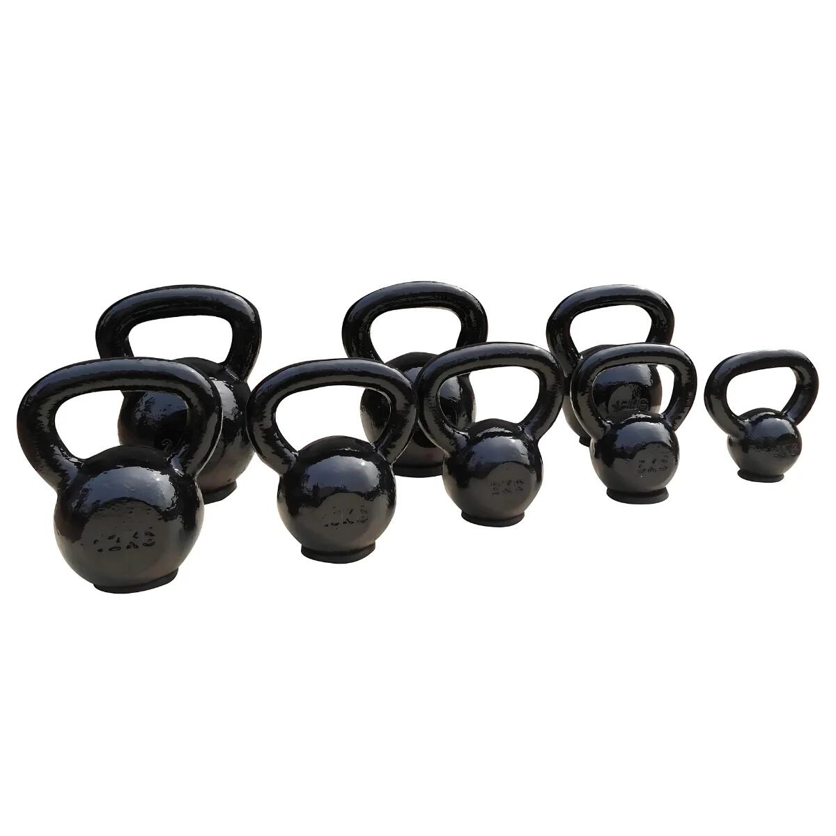 Toorx - Kettlebell En Fonte - Avec Base En Caoutchouc - 6 Kg - Kettlebell - Noir - 6 Kg - Decathlon