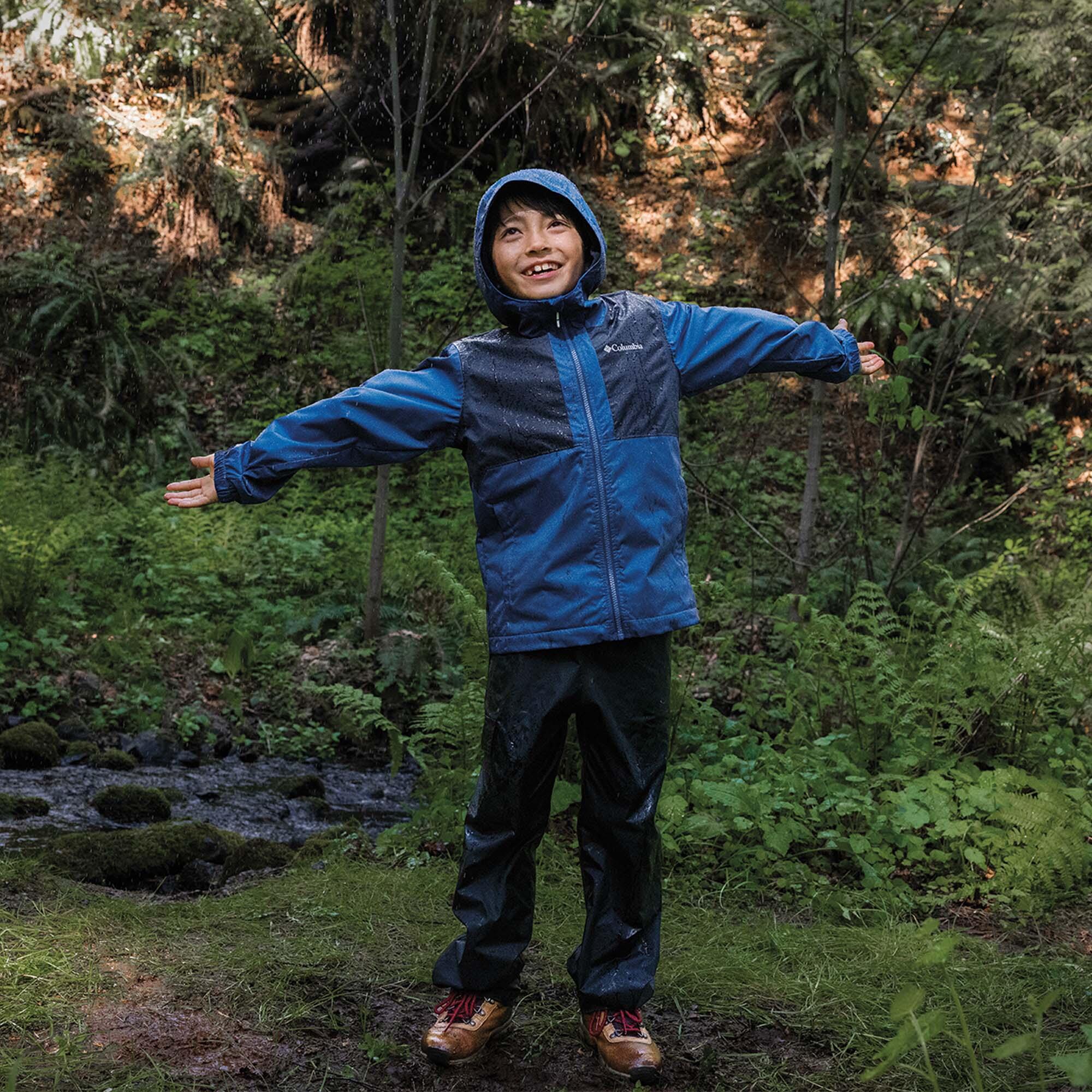 Columbia Rainy Trails II Fleece kinderregenjas 5/5