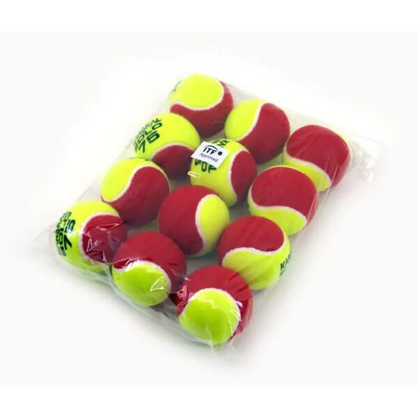 KARAKAL Solo 75 Tennis Balls (Pack of 12) (Yellow/Red)